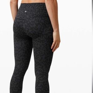 Lululemon align legging black leopard print